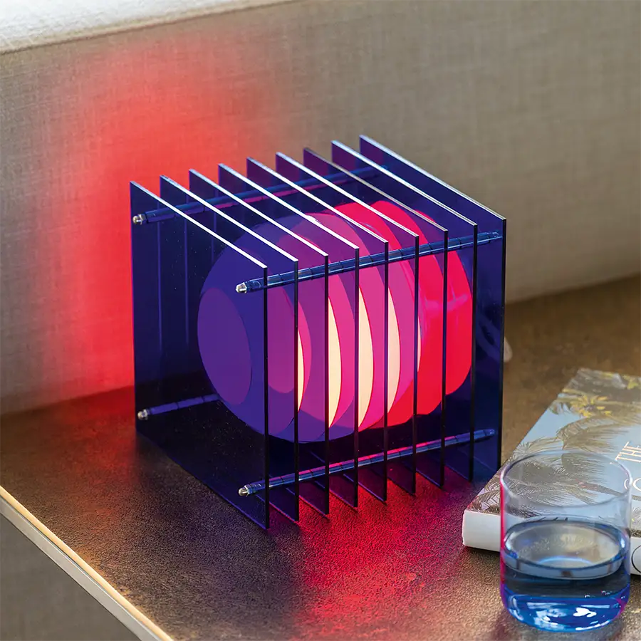Tischlampe Lop Small Square Blau Tischlampe Lop Small Square Blau